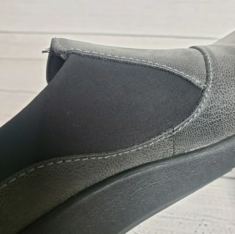 Cloudsteppers by Clark's Black Charcoal Slip-on Women's Sz 11 Shoes‎